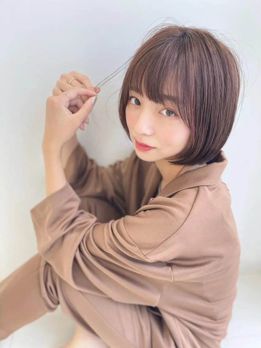 ショート カラー 髪質改善・縮毛矯正 年間1500名担当♪のヘアスタイル