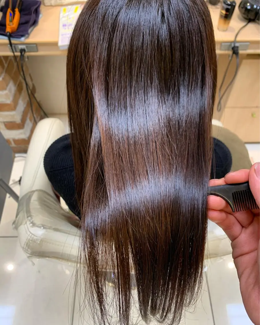 セミロング パーマ ヘアアレンジ 髪質改善 縮毛矯正 縮毛矯正 トリートメント 店長 大方康暉のヘアスタイル