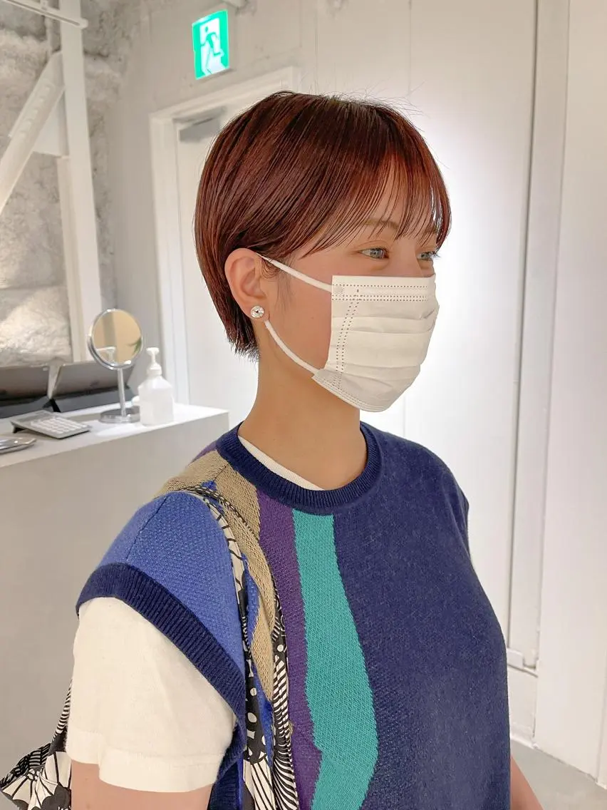 ショート カラー ショートヘア 川本 裕🌿のヘアスタイル