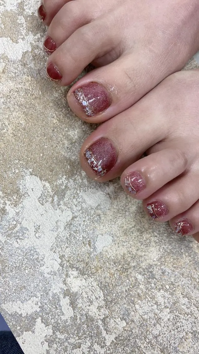 ネイル フットネイル nailsalon ∞ ﾐｶﾅﾙ ∞のネイルデザイン