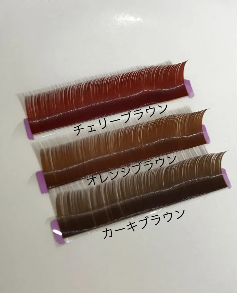 ミディアム カラー ヘアアレンジ キッズ マツエク・マツパ ブラウンカラー カラーマツエク セーブル ヘア&カフェ ♡リエットのマツエク・マツパデザイン