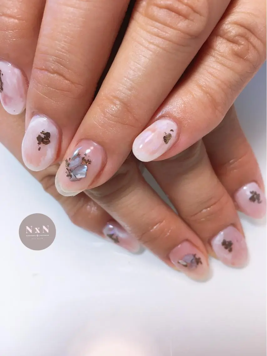 ネイル ジェルネイル ぷっくりネイル nail salon N×Nのネイルデザイン
