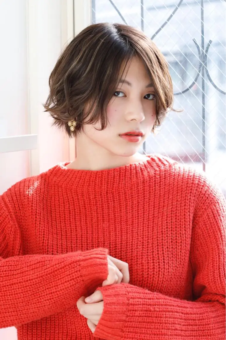 ミディアム カラー パーマ ヘアアレンジ ✨前田 優・2拠点✨ ✨恵比寿・札幌店✨のヘアスタイル