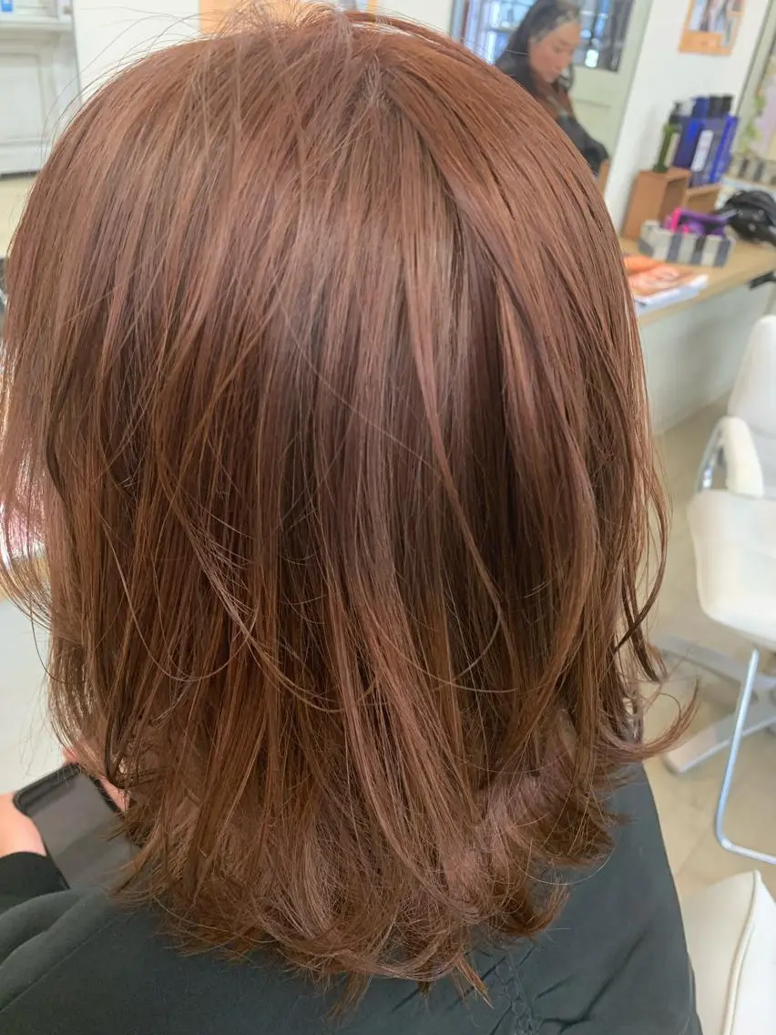 ロング カラー ブラウンカラー レッドカラー レッドブラウン Gemini代表 Maedaのヘアスタイル