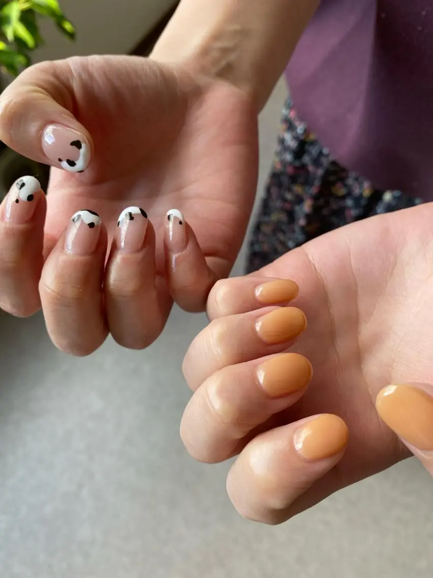 ショート カラー ネイル Nailsalon Calmeのネイルデザイン