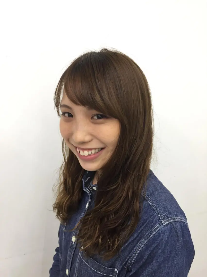 セミロング パーマ セミロングパーマ 岩崎 裕司のヘアスタイル