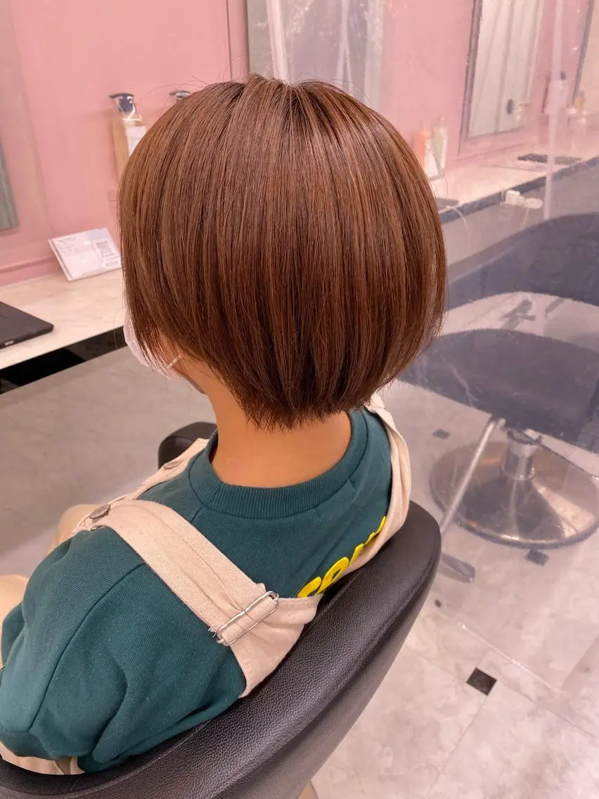 ショート カラー 髪質改善 ショートヘア レイヤーダブルカラー KYONのヘアスタイル