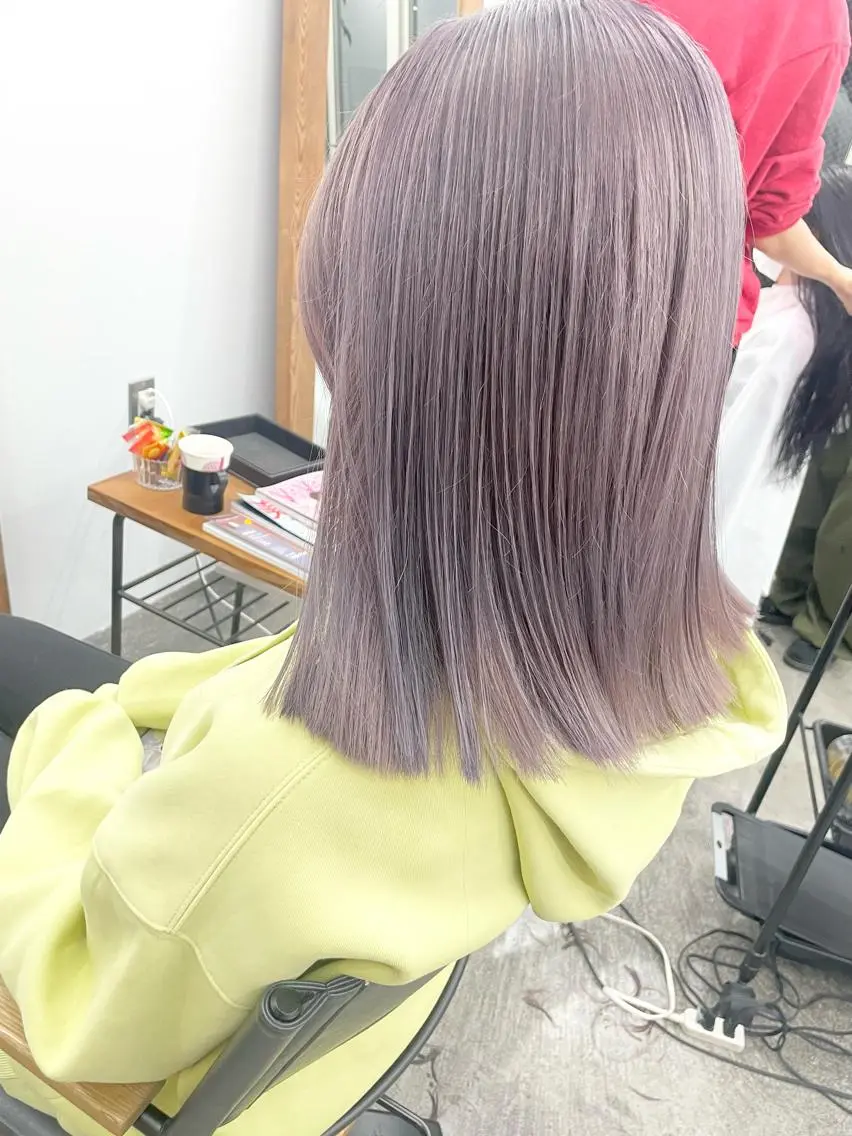 ミディアム カラー ブリーチ ケアブリーチ シルバー 透明感カラー 🫰🏻💗 高橋舞のその他イメージ