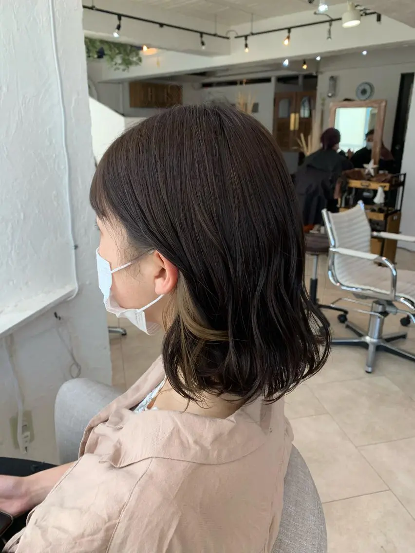 ミディアム 💛ハイトーン💛 りむのヘアスタイル