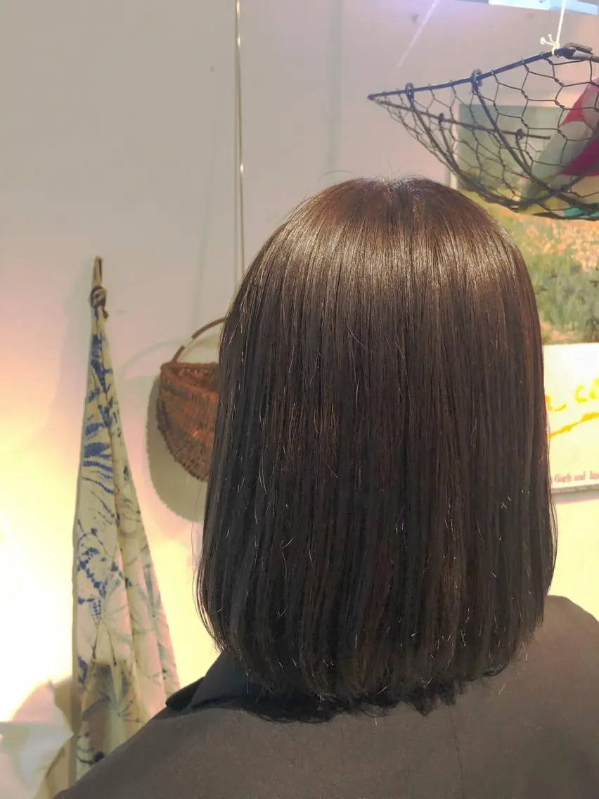 カラー ベージュカラー 竹内 絢香のヘアスタイル