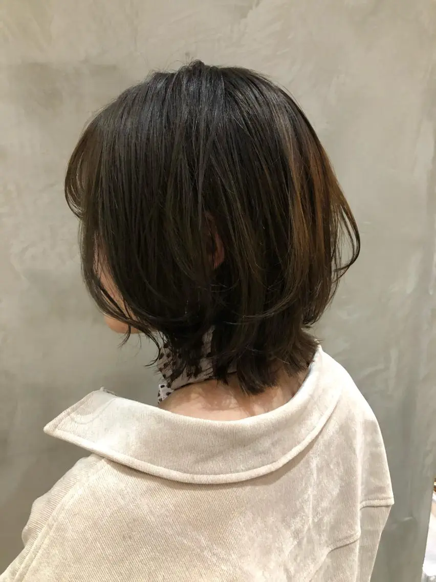 ショート カラー パーマ ヘアアレンジ カット ヘアカラー トリートメント 新宿/顔周りカット +レイヤー=しずく♩のヘアスタイル