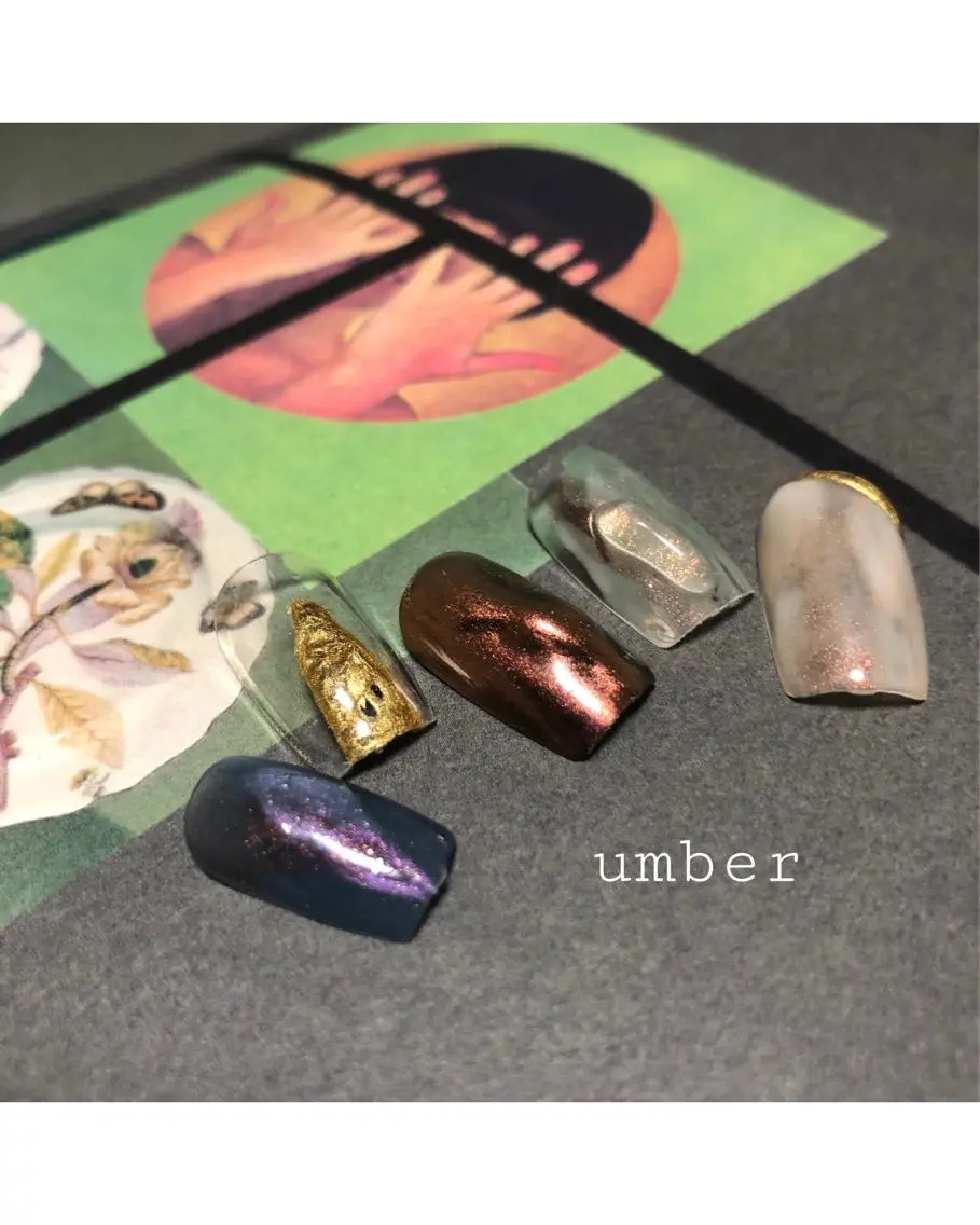 ネイル ハンドネイル umber 三茶1分のネイルデザイン