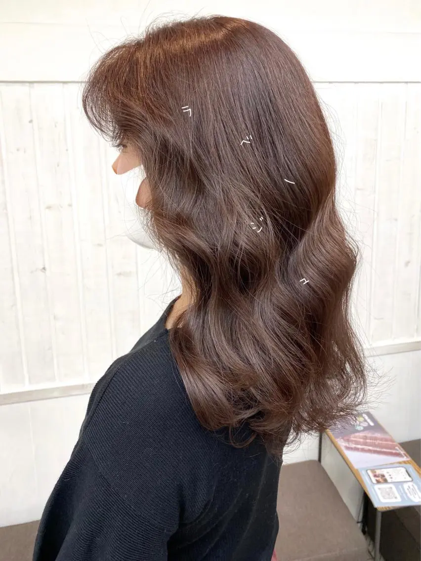 セミロング カラー ベージュカラー カシス イルミナカラー ラベンダーカラー ラベンダーベージュ カット ヘアカラー トリートメント ☀️透明感color KURO☀️のヘアスタイル
