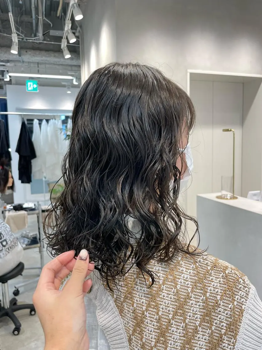 パーマ 表参道レイヤーカット 髪質改善山岸季生のヘアスタイル