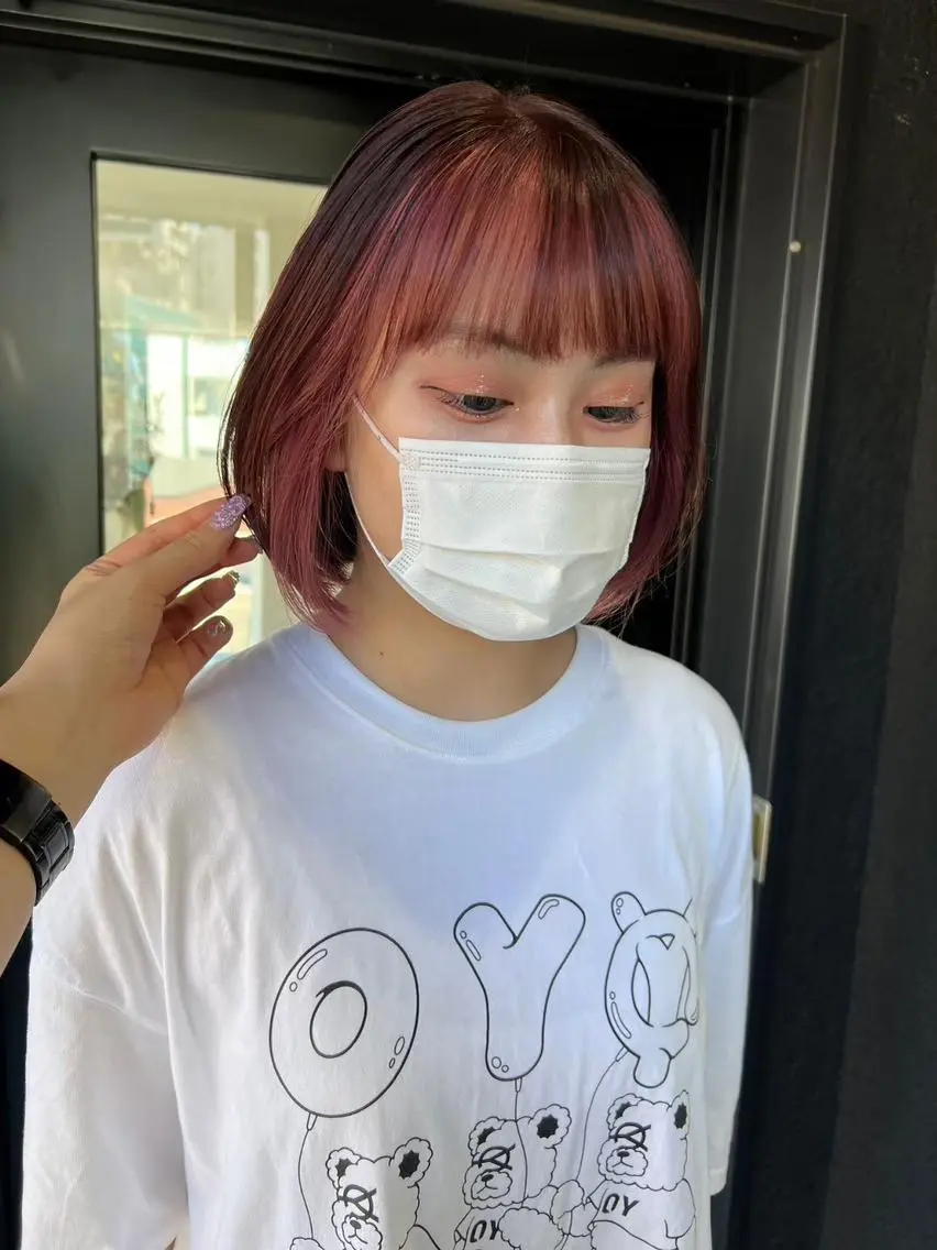 ミディアム カラー グラデーションカラー ⭐️横浜ブリーチ特化 美容師 堤涼⭐️のヘアスタイル