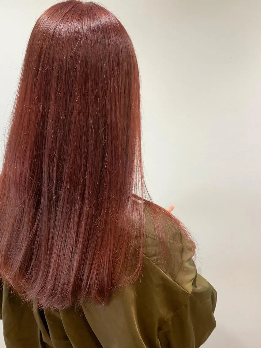 ロング カラー ブリーチ ピンクカラー stylist Yukieのヘアスタイル