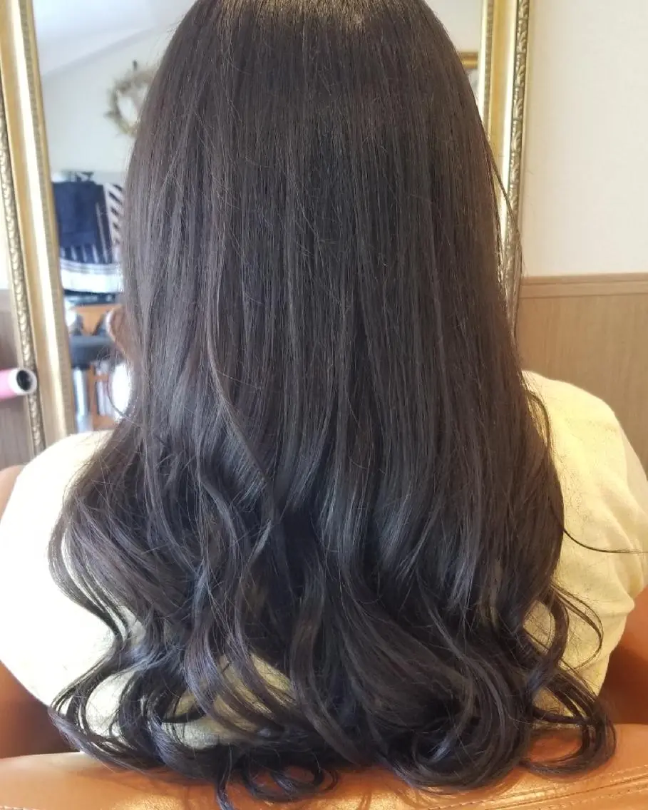 ロング カラー アディクシーカラー ブルーカラー 外国人風カラー トリートメント カット ヘアカラー トリートメント spa hair  ark 富井直美のヘアスタイル