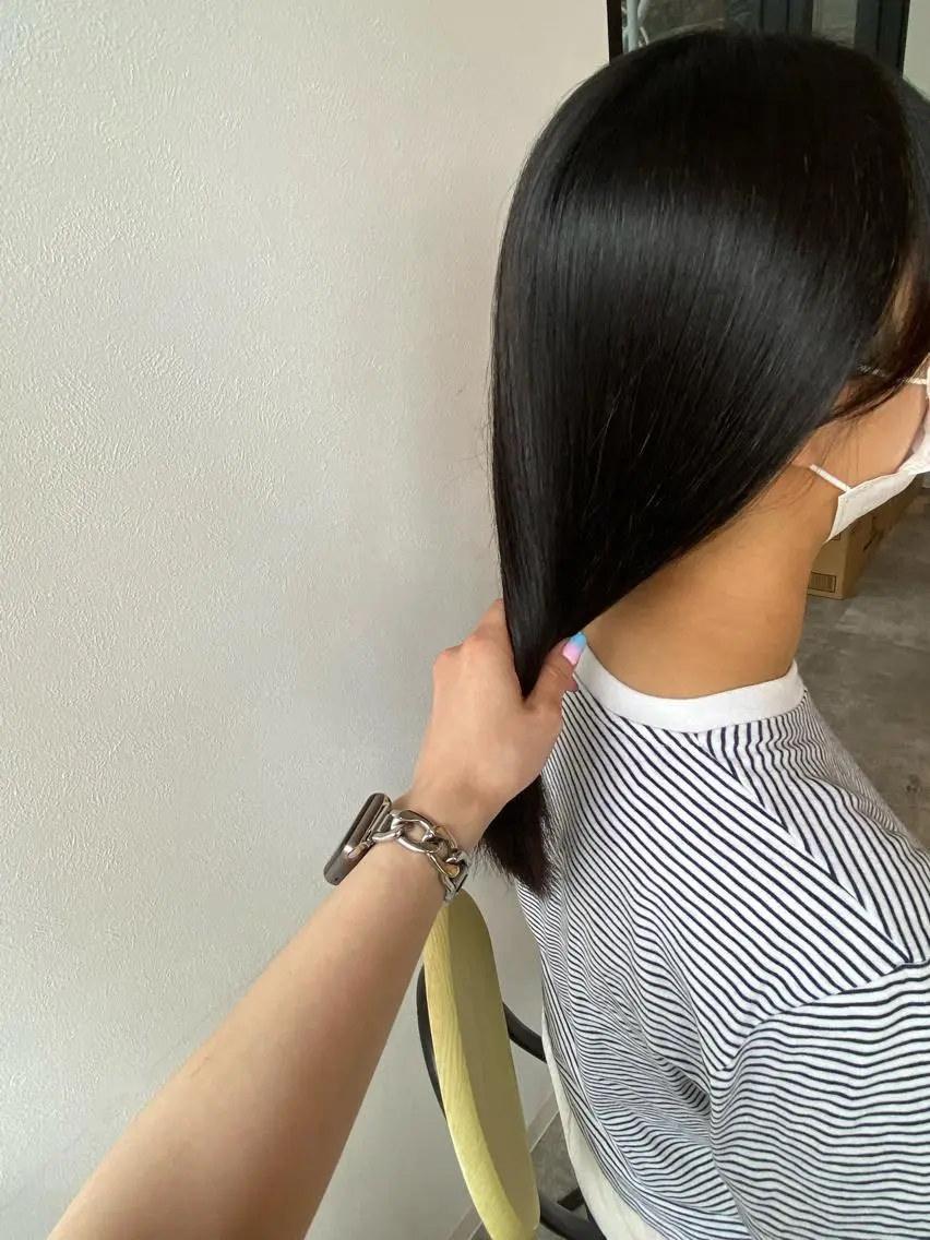 セミロング 縮毛矯正 カット 縮毛矯正 オスズ 🎀´-のヘアスタイル