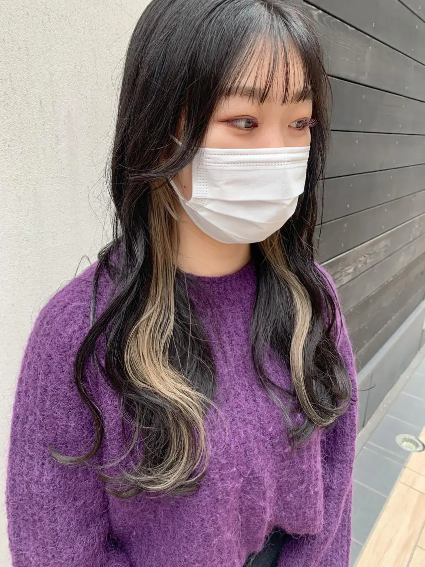 ロング カラー ヘアアレンジ ブリーチ ヘアカラー トリートメント yuka .のヘアスタイル