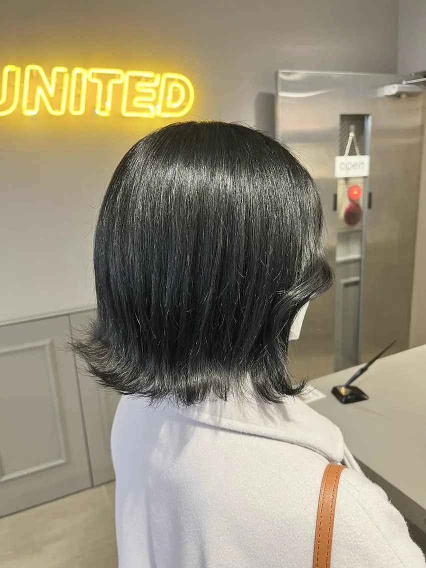 ショート カラー パーマ ヘアアレンジ メンズ キッズ ネイル マツエク・マツパ アイブロウ 上品＆韓国風 🥀海心🥀のヘアスタイル