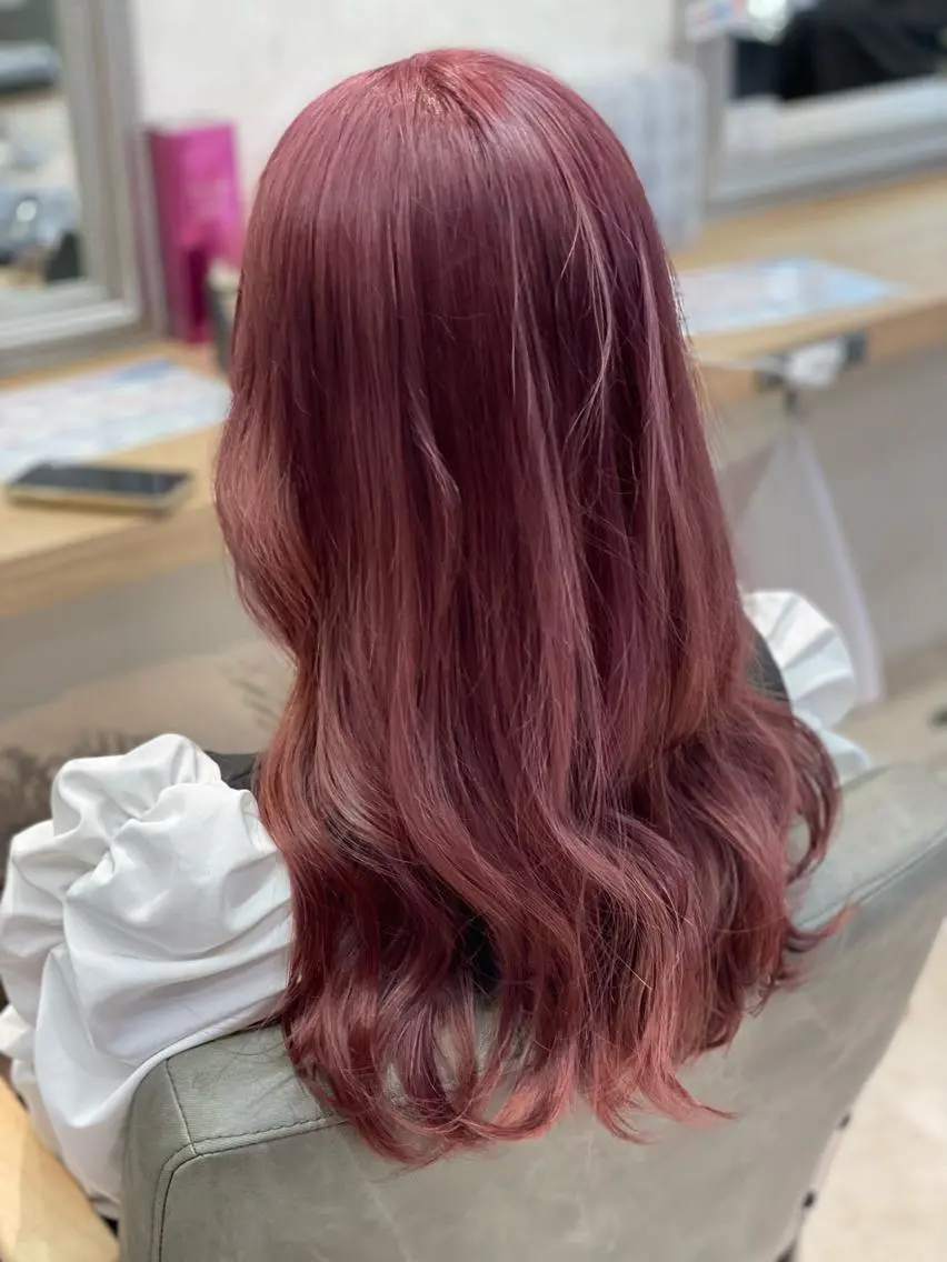 ミディアム カラー ヘアアレンジ ベージュカラー ブリーチ ケアブリーチ ダブルカラー イルミナカラー ヘアカラー トリートメント 髪質改善×ハイトーン 中田啄也のヘアスタイル