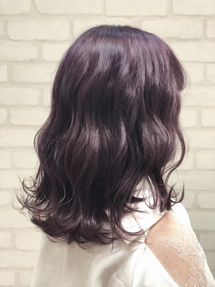 ミディアム カラー ブルーカラー BREK 袋井店のヘアスタイル