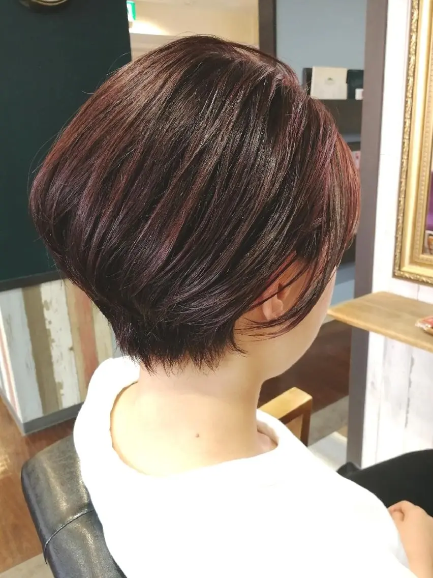 ショート カット ヘアカラー トリートメント 山田 義人のヘアスタイル