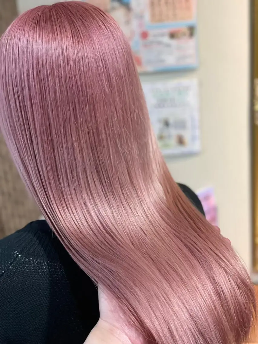 カラー ロング 朝の10分に余裕を 美髪矯正専門 服部のヘアスタイル