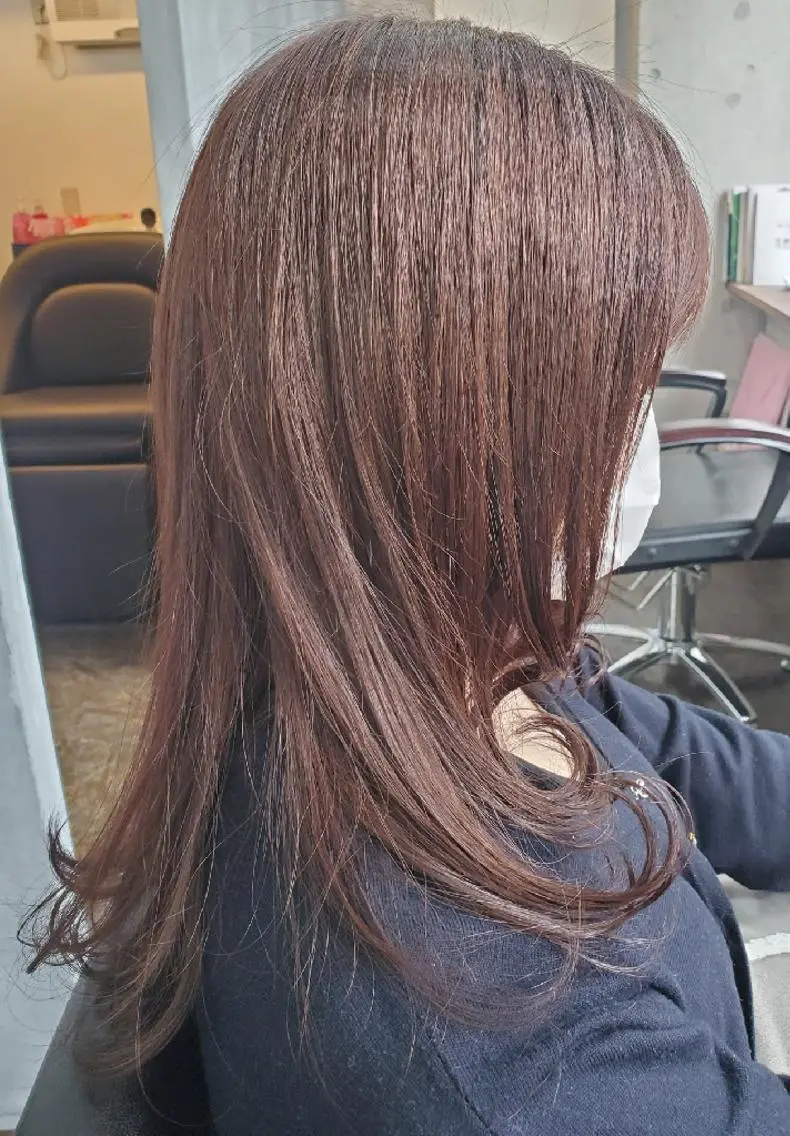 セミロング カラー ブラウンカラー ルビー S. ERIのヘアスタイル