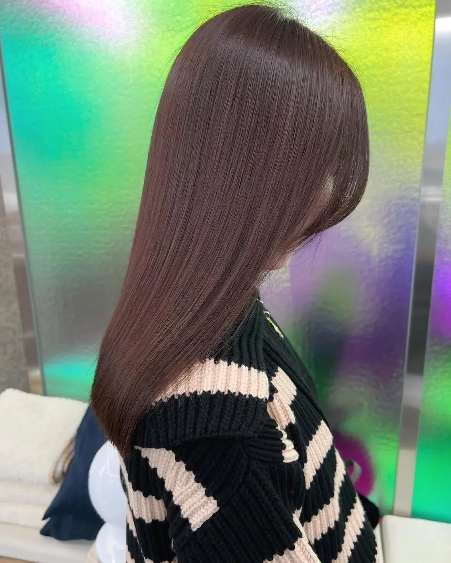 セミロング カラー パーマ ヘアアレンジ セミロングパーマ アディクシーカラー ベージュカラー ブリーチ ケアカラー カット トリートメント ヘッドスパ ヘアケア特化型サロン newi 梅田のヘアスタイル