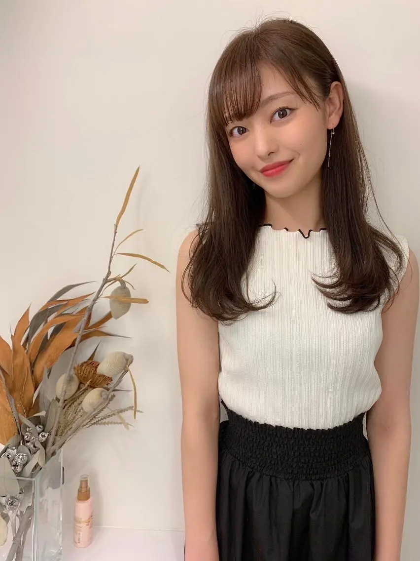 ロング カラー カット ヘアカラー トリートメント 髪質改善will hairdesignのヘアスタイル