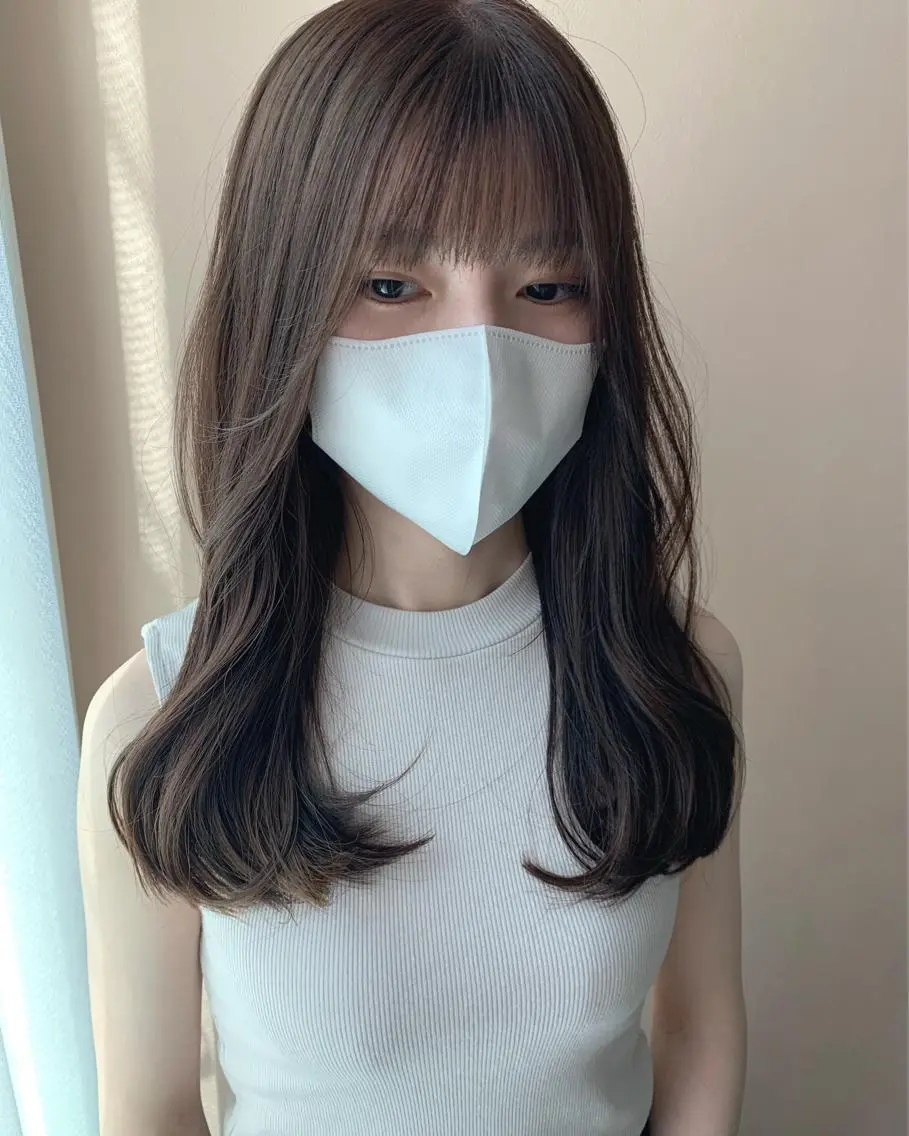 ロング カラー ブラウンカラー ナチュラルブラウン hubhair レイヤー/透明感のヘアスタイル