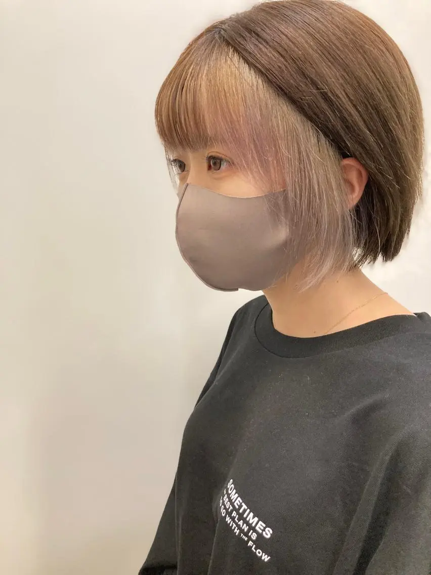 ショート カラー ダブルカラー ヘアカラー 新田龍之輔 →メンズ/派手髪のヘアスタイル