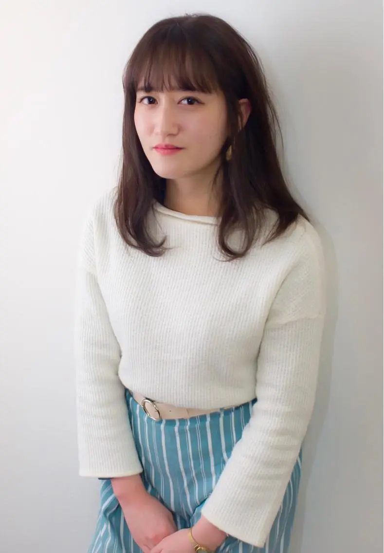 セミロング カラー トリートメント ダメージレスサロン✨ kayo🌱のヘアスタイル