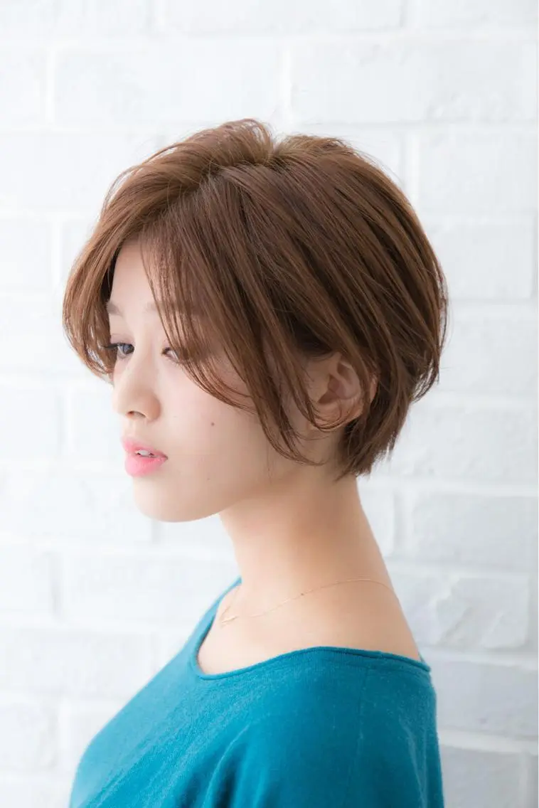 ショート 顔周りカット 似合わせカット ショートヘア 小顔カット ヘアカラー 井上 美奈子のヘアスタイル