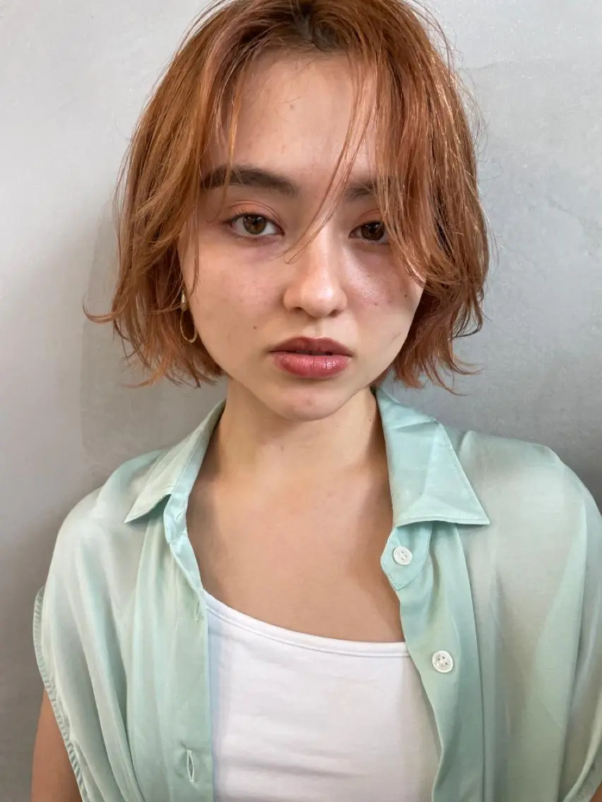 ショート カラー パーマ ヘアアレンジ ヘアカラー "オトナ髪”/ LAKA TOCCAのヘアスタイル
