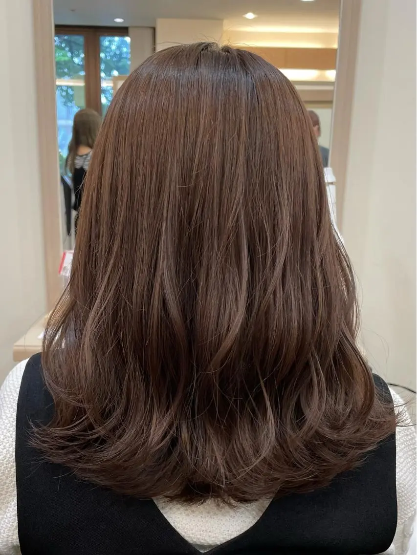 セミロング カット ヘアカラー sawa tamaeのヘアスタイル