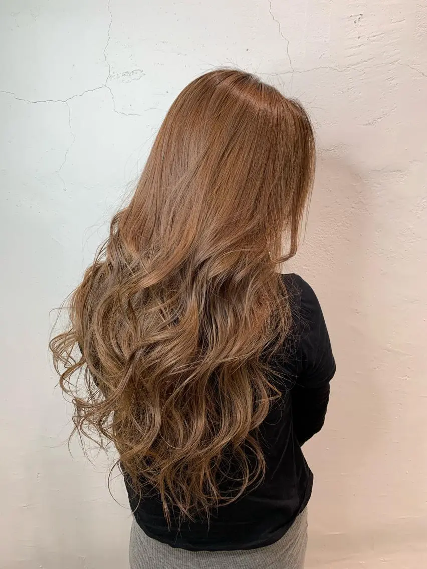 ロング カラー パーマ ヘアアレンジ メンズ まつげと眉 Meliaのマツエク・マツパデザイン
