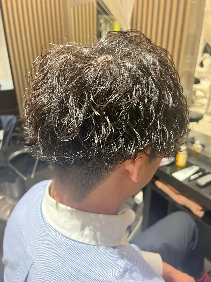 メンズ メンズパーマ 波巻きパーマ カット パーマ トリートメント 古山 侑東 /メンズパーマのヘアスタイル