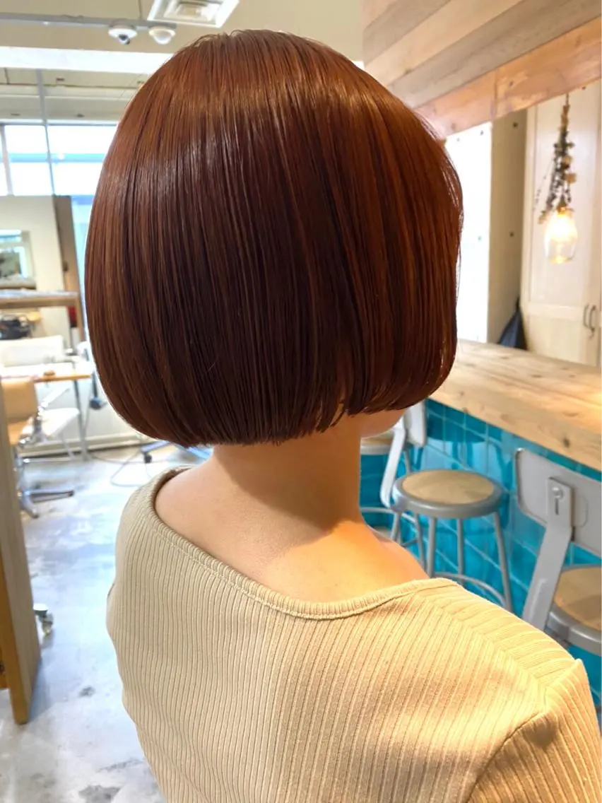 ショート カラー ブリーチ ダブルカラー ブリーチなしカラー ヘアカラー トリートメント パーマ美容師 hanaのヘアスタイル