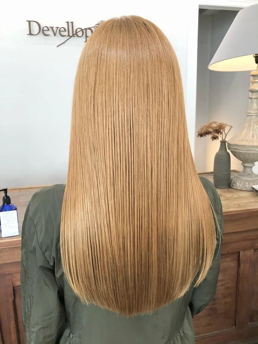 ロング トリートメント 酸熱トリートメント ヘアカラー 千葉 郁也のヘアスタイル