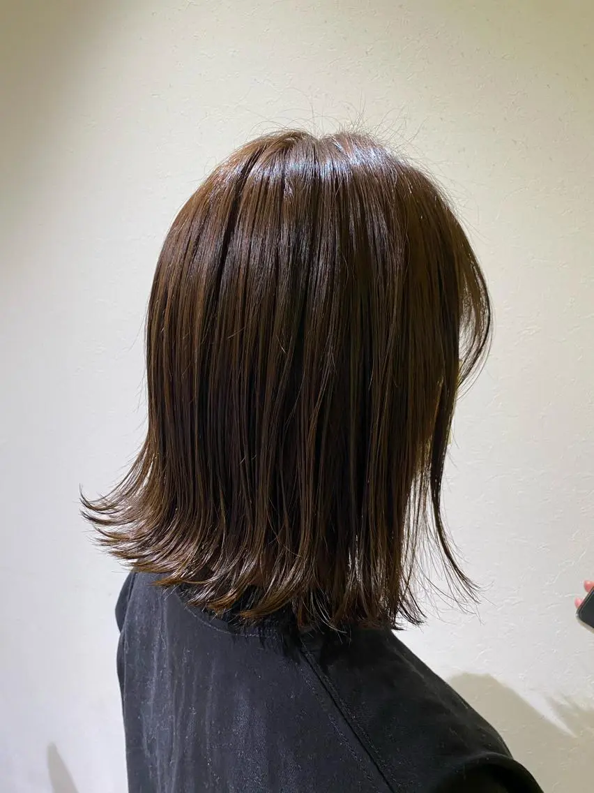 ショート カラー ブラウンカラー 西岡 あつみ/ 堀江美容室のヘアスタイル