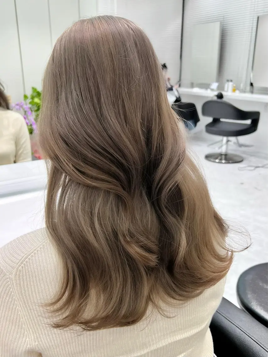 ロング ヘアカラー トリートメント ヘッドスパ ヘアセット ケアブリーチ/まつパ マツエク/sEnAのヘアスタイル