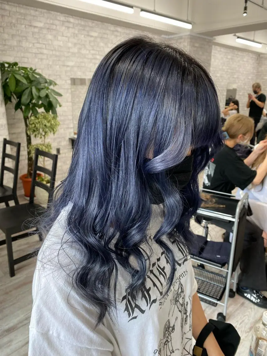 ロング カラー パーマ ヘアアレンジ メンズ キッズ ネイル マツエク・マツパ アイブロウ 似合わせカラー♡髪質 改善🎀サトカ🍒のヘアスタイル