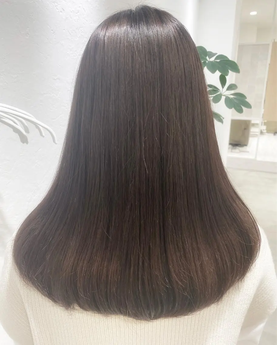 ロング カット ヘアカラー トリートメント 艶カラー/韓国風ヘア 🩵shioneのヘアスタイル