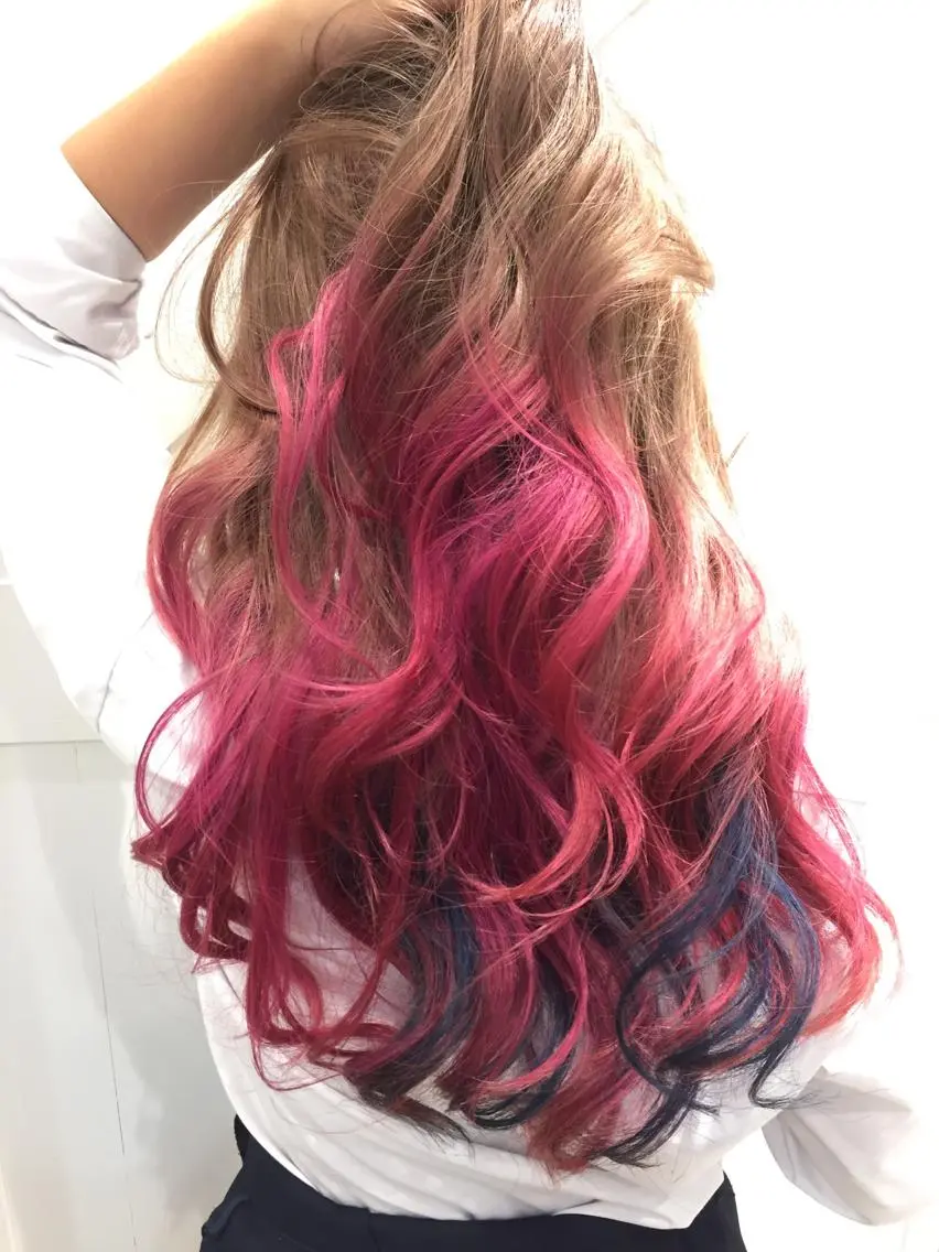 ロング カラー アッシュ 吉岡 三四朗のヘアスタイル