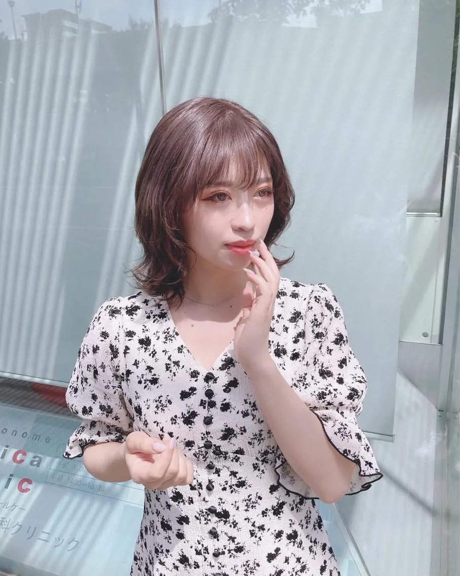 ミディアム カラー ヘアアレンジ グレージュ くびれヘア ウルフカット カット ヘアカラー 🌟東銀座マンツーマ ン🌟タカナシのヘアスタイル
