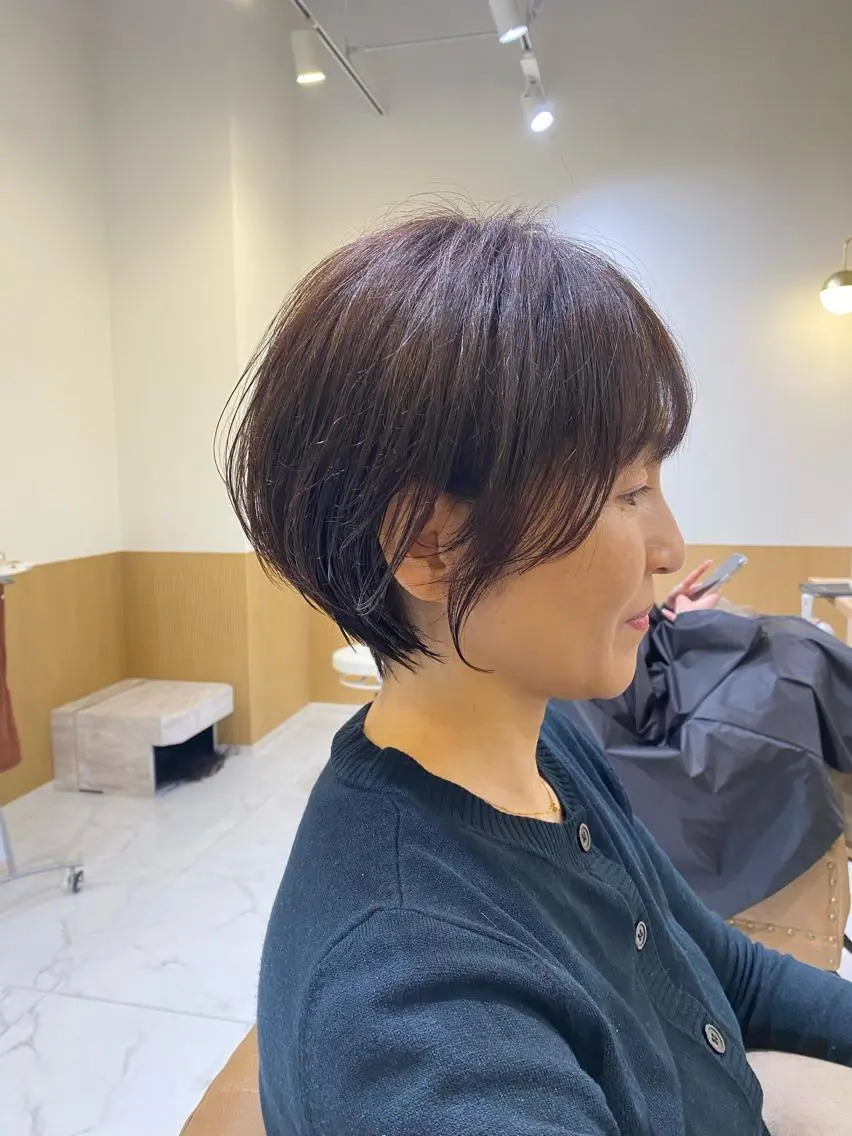 ショート カラー ショートヘア 坂井 茅聖のヘアスタイル