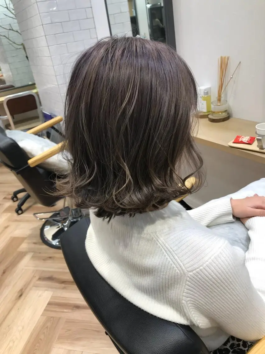 ミディアム カラー ヘアカラー 原山 直人のヘアスタイル