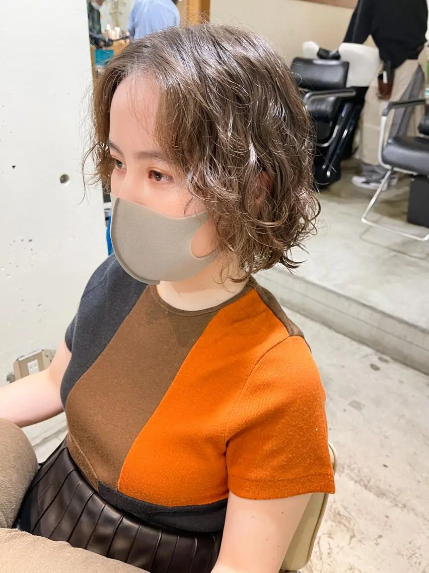ミディアム パーマ ❏アンニュイパーマ 川原畑 拓也❏のヘアスタイル